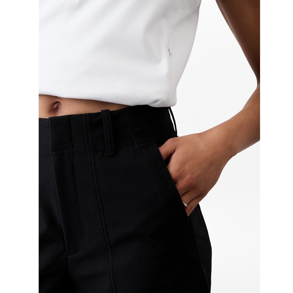 NWOT Athleta Skyline High Rise Barrel leg Pant | Black - Picture 3 of 12